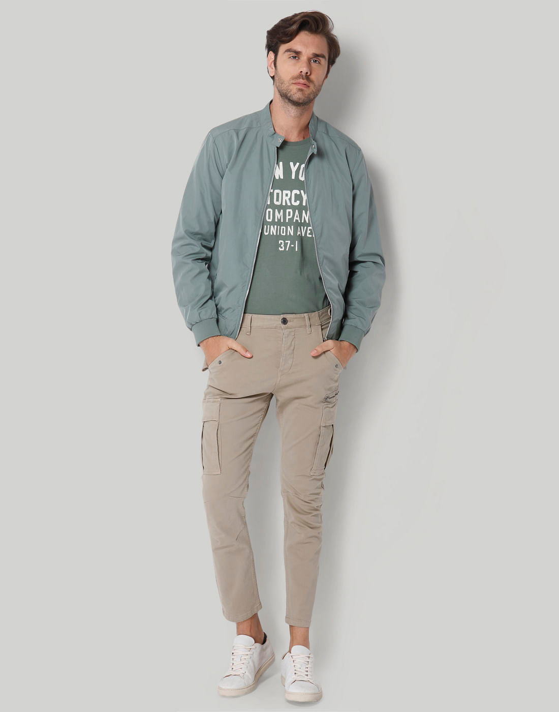 Beige Cargo Pants