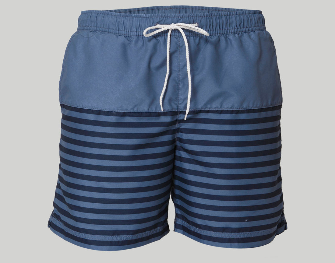 Blue Striped Swimshorts