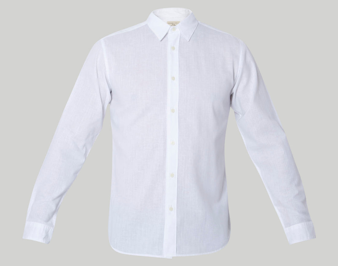 White Full Sleeves Shirt