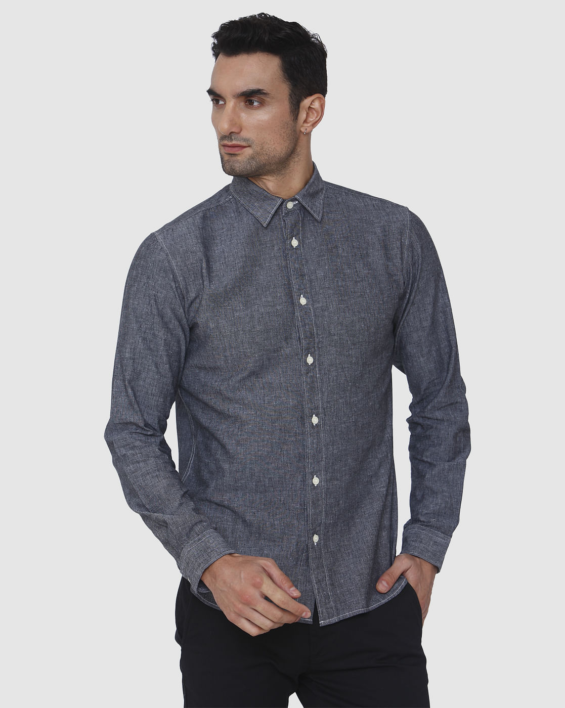 Black Full Sleeves Shirt