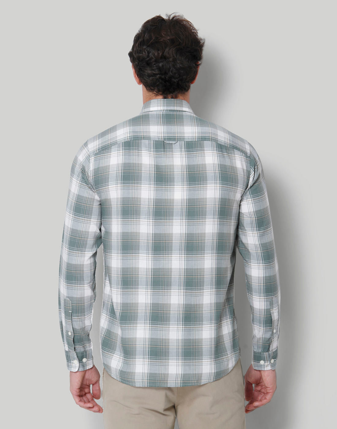 Green Check Full Sleeves Shirt