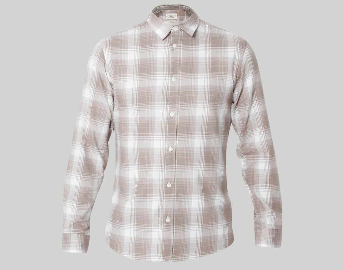 White Check Full Sleeves Shirt