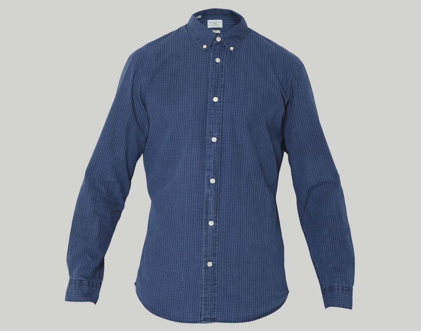 Blue Check Full Sleeves Shirt
