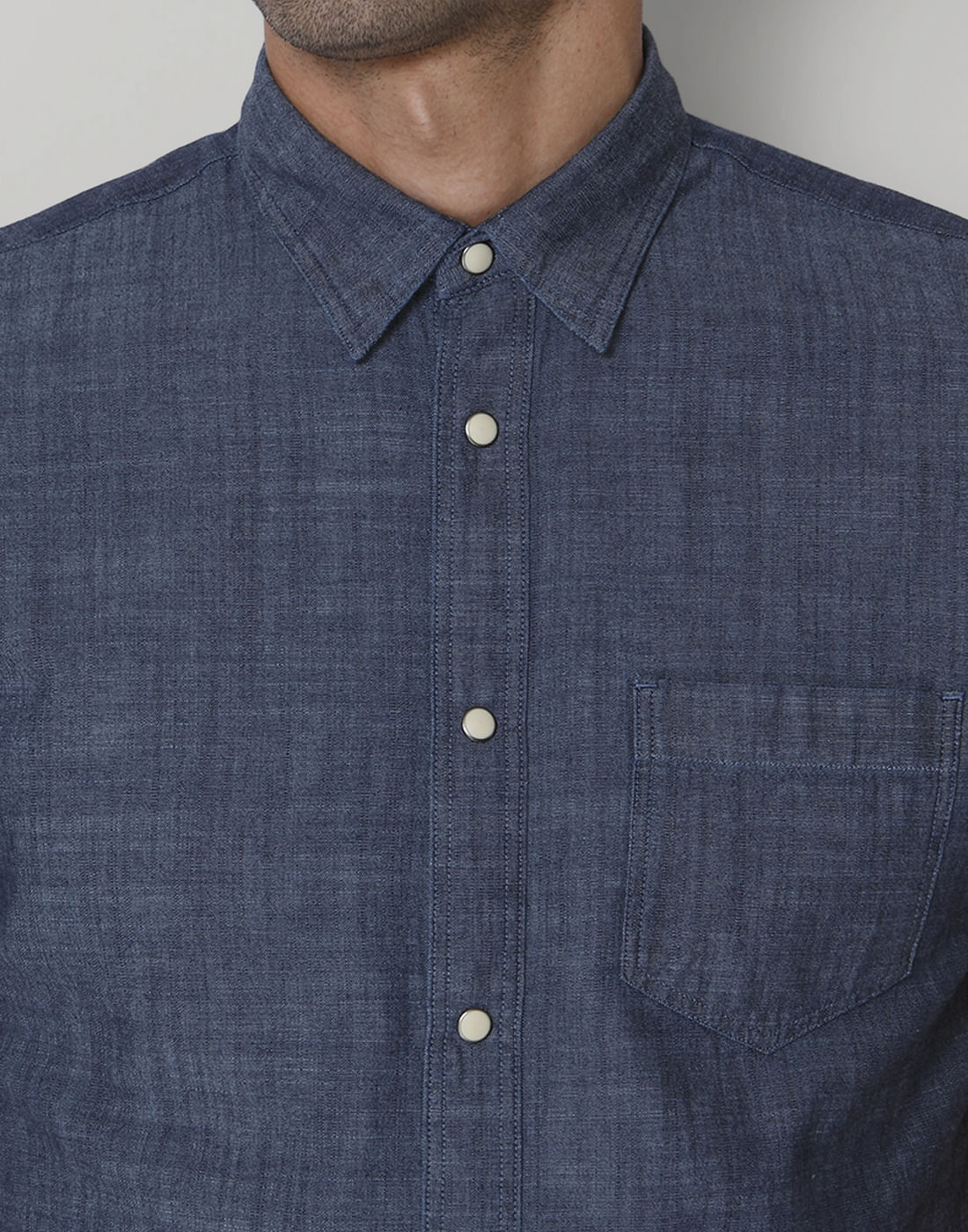 Blue Short Sleeves Shirt