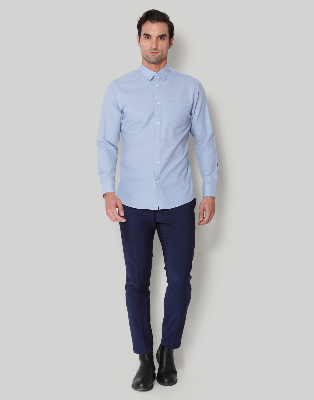 Blue Full Sleeves Shirt