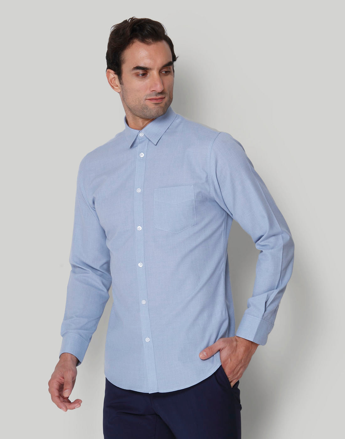 Blue Full Sleeves Shirt