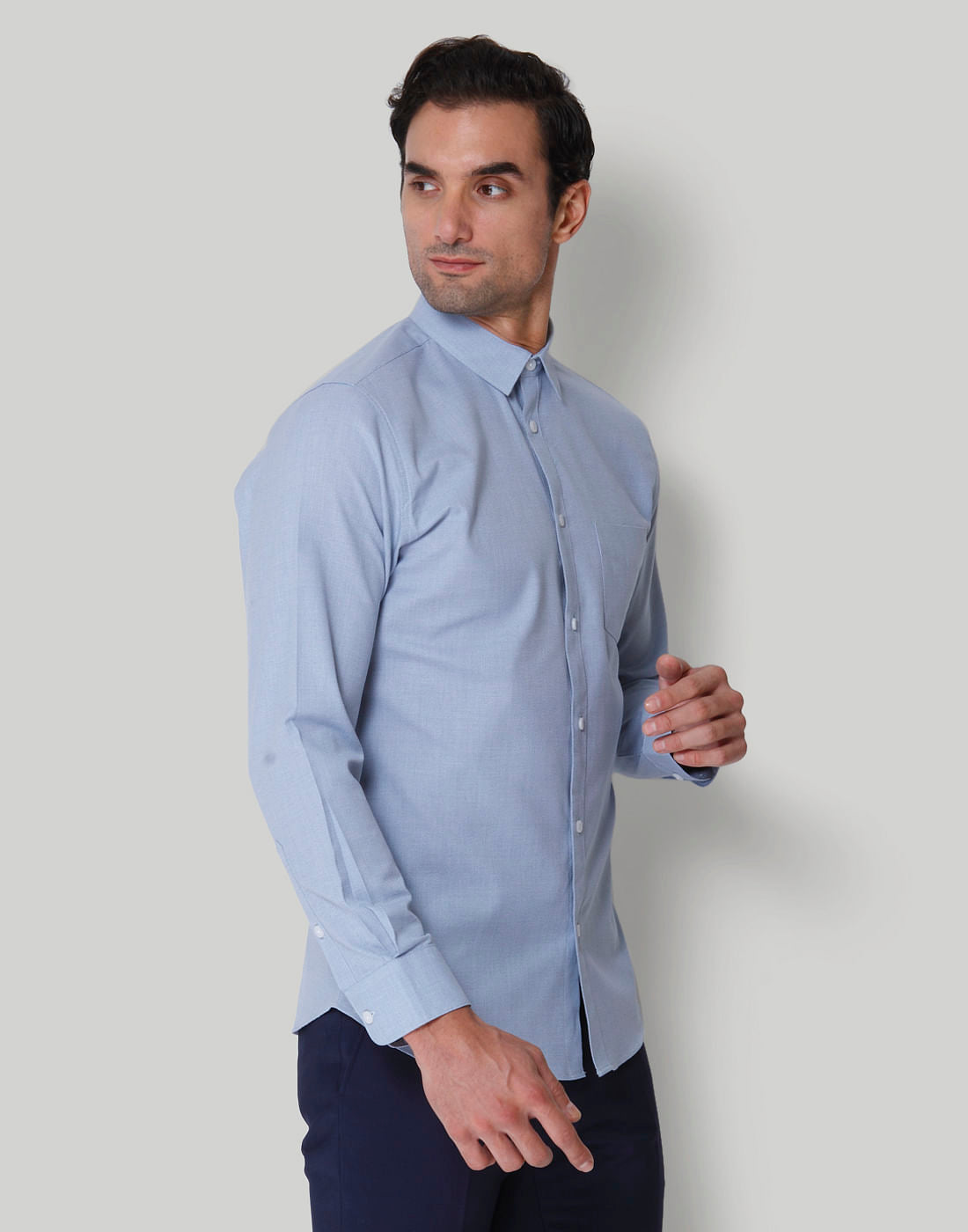 Blue Full Sleeves Shirt