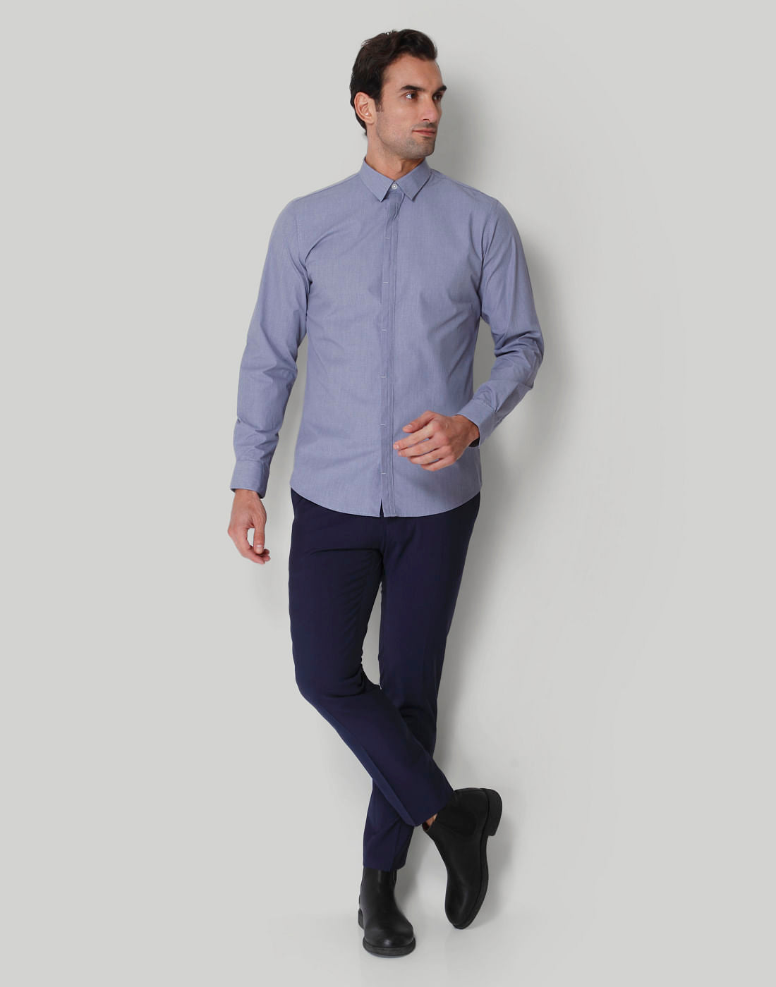 Blue Full Sleeves Shirt