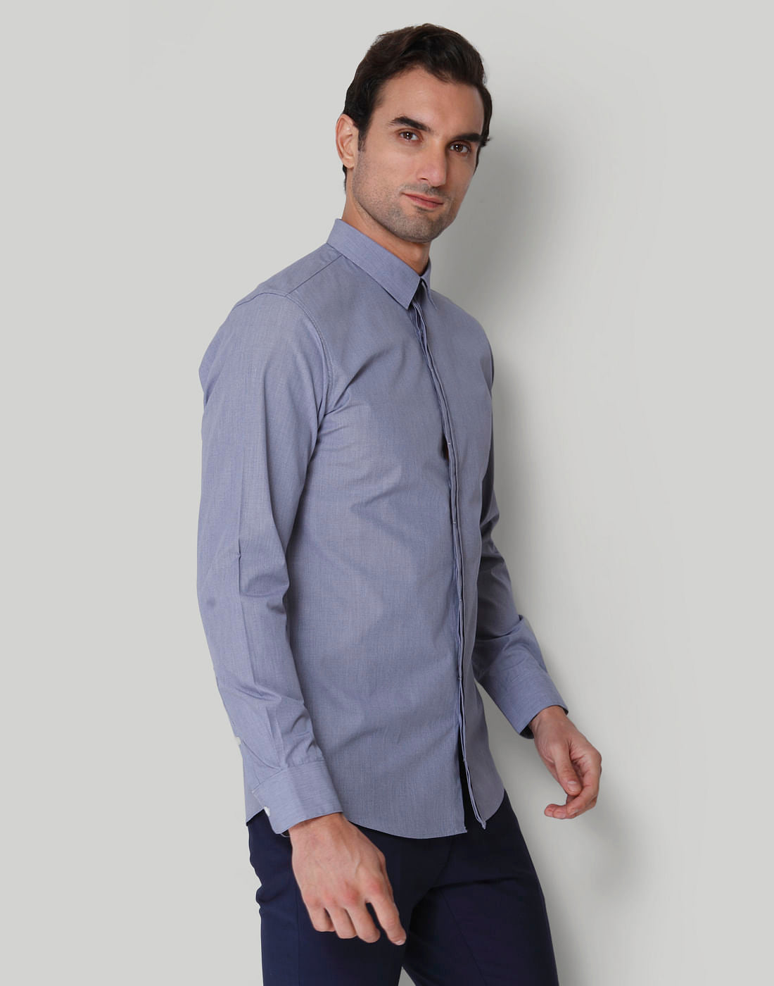Blue Full Sleeves Shirt