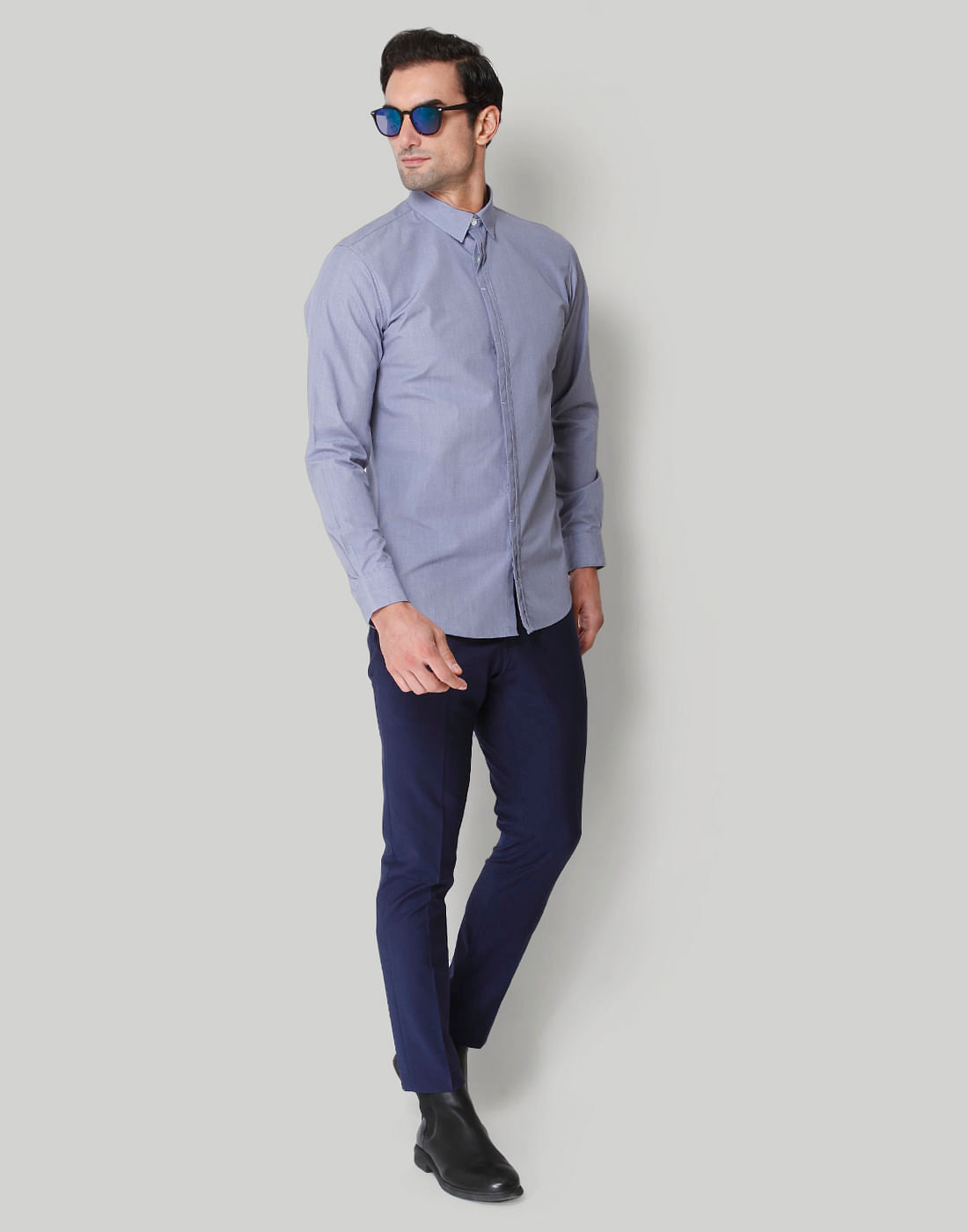 Blue Full Sleeves Shirt