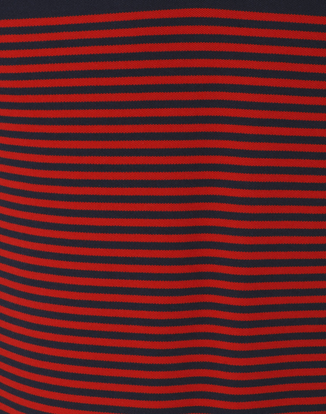 Blue Striped Polo Neck T-Shirt