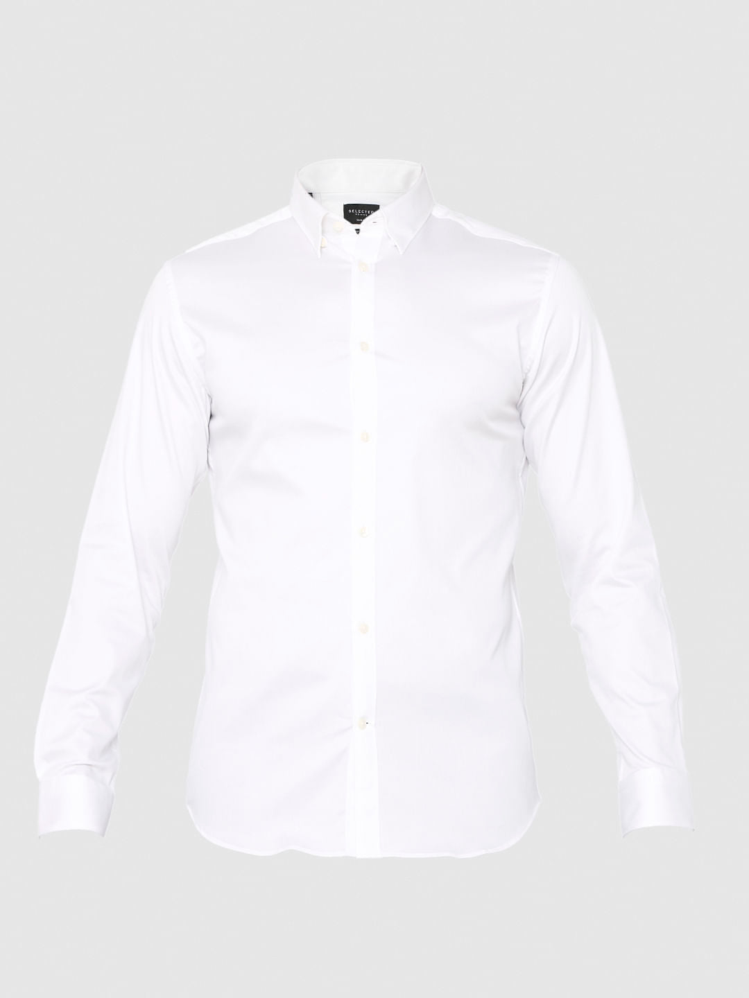 White Formal Full Sleeves Shirt
