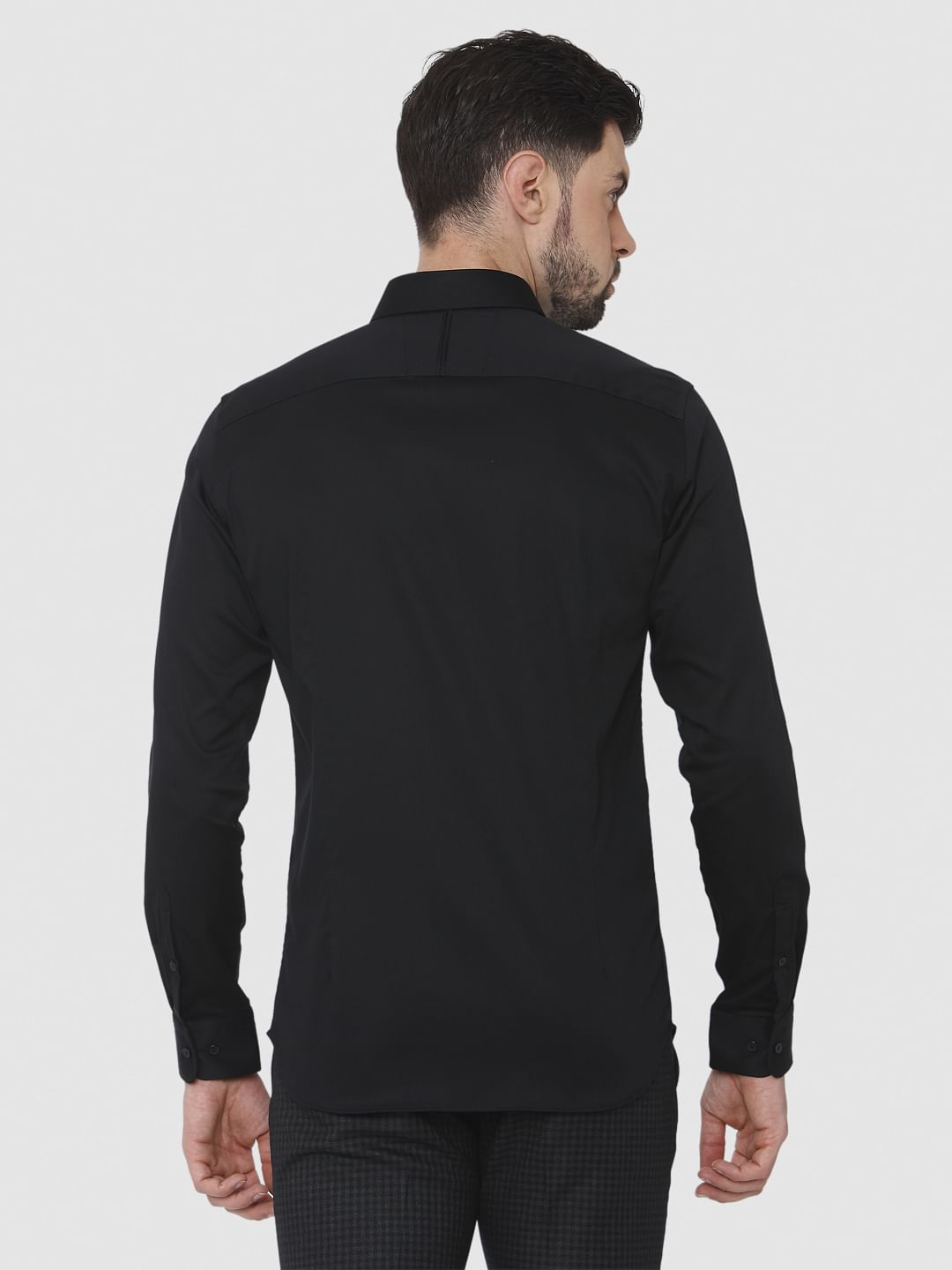 Black Formal Full Sleeves Shirt