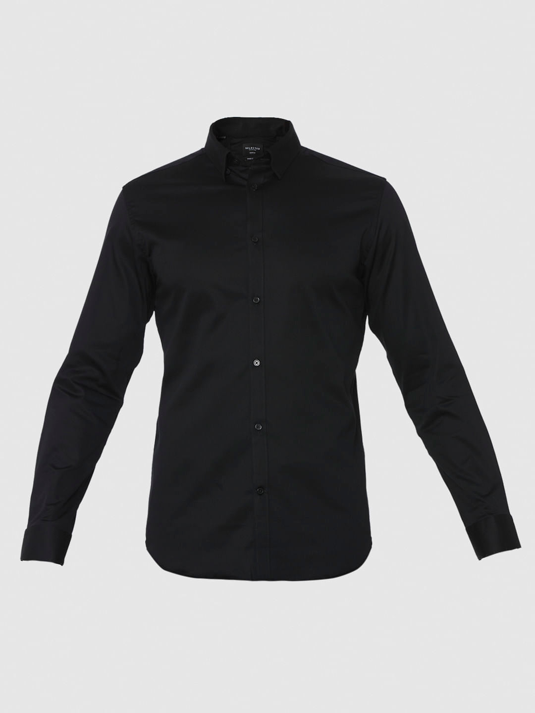 Black Formal Full Sleeves Shirt