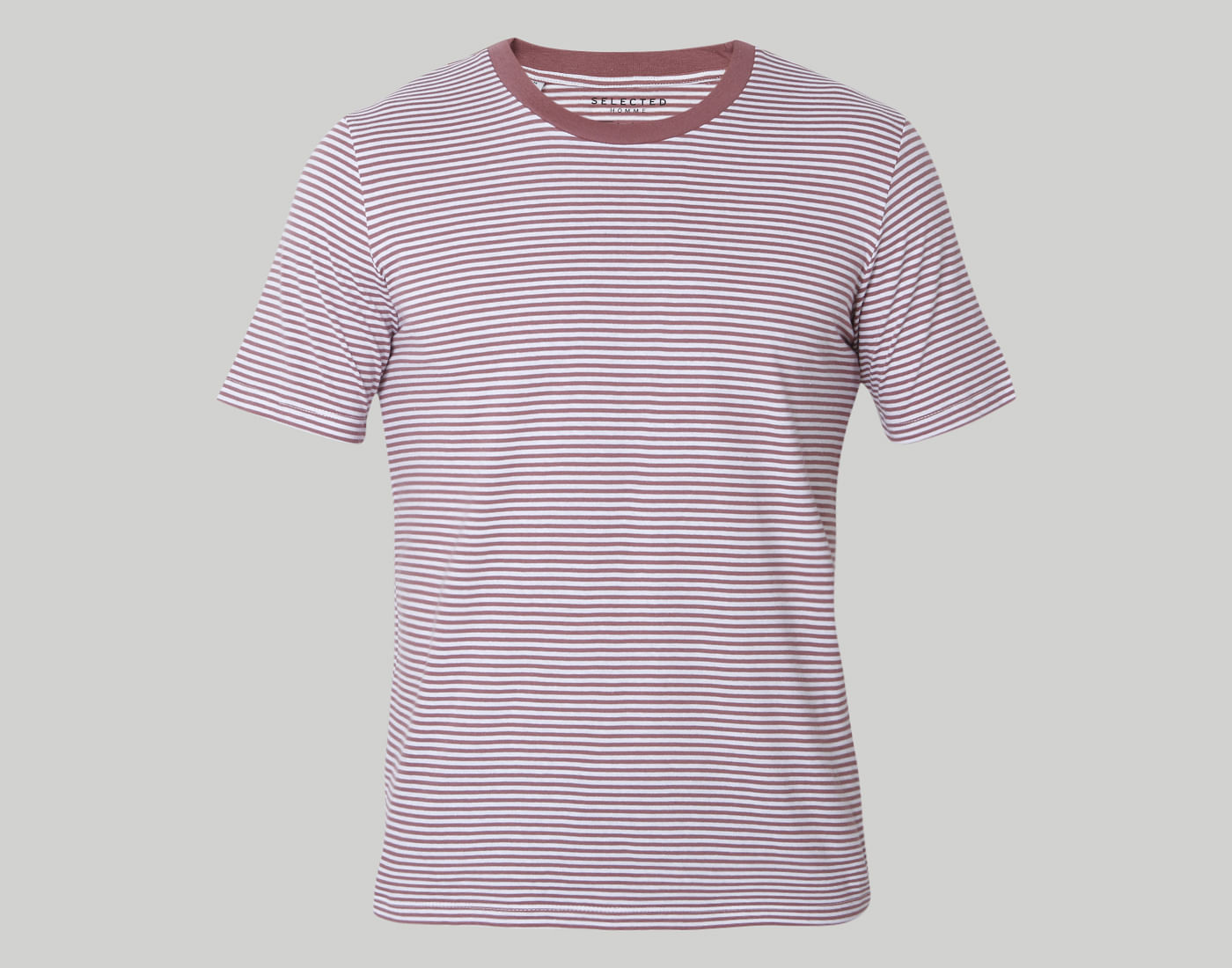 White Striped Crew Neck T-Shirt