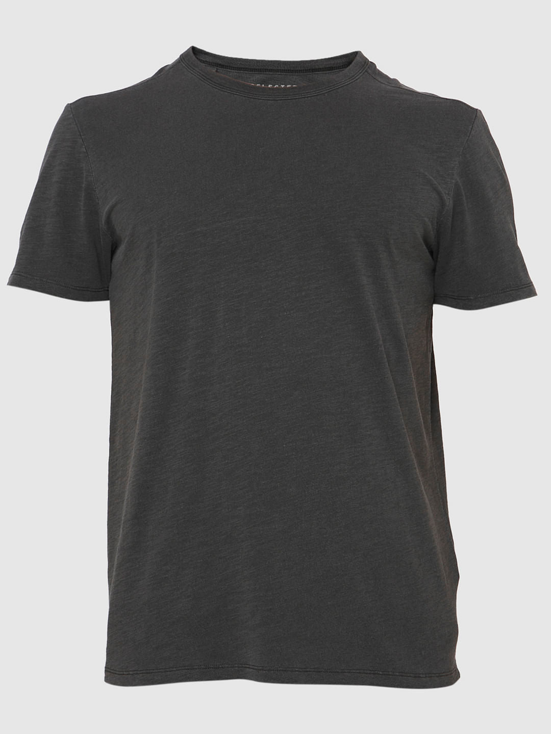 Grey Dyed Crew Neck T-Shirt