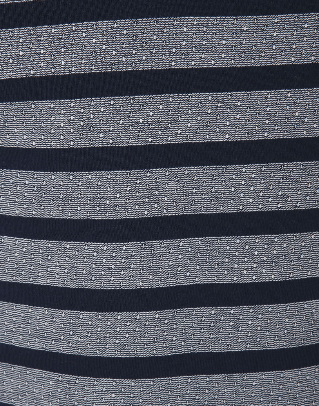 Blue Striped Polo Neck T-Shirt