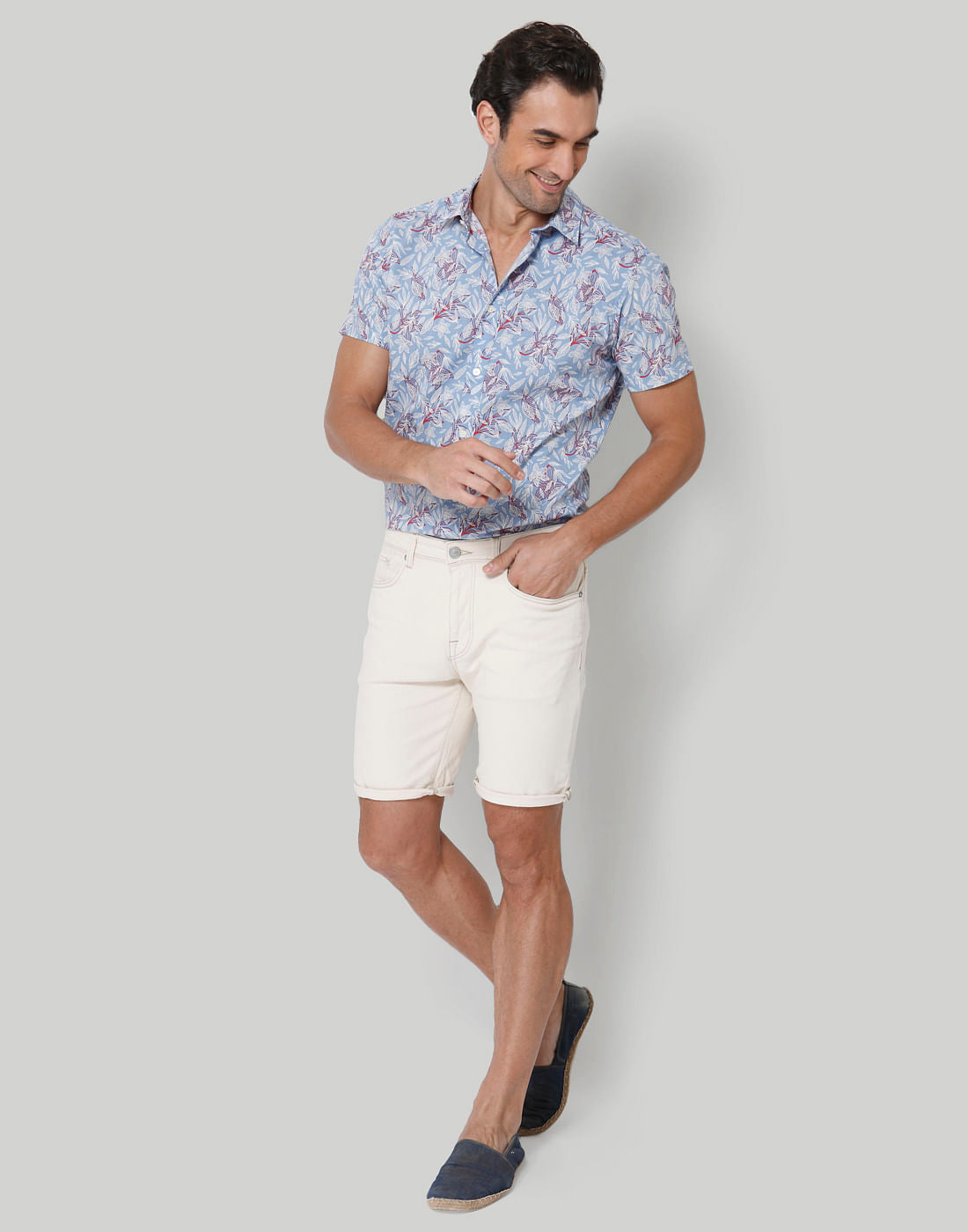 White Denim Shorts