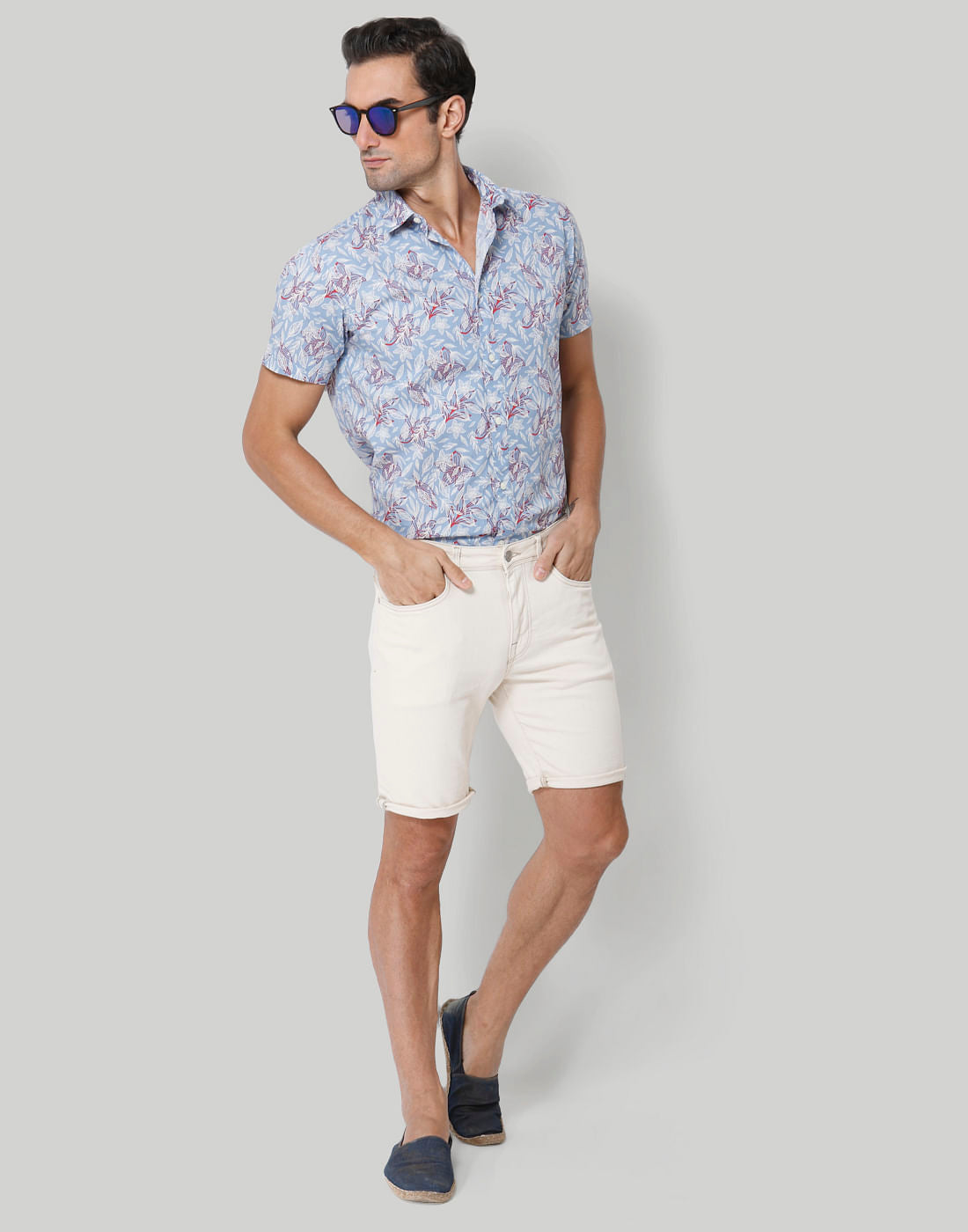 White Denim Shorts
