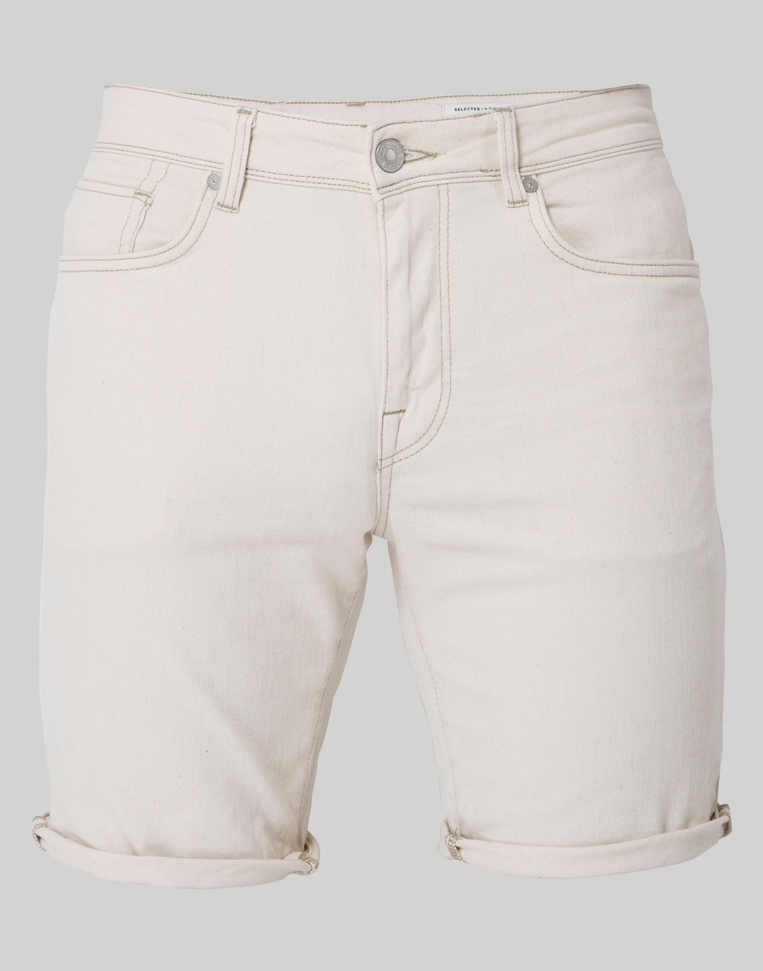 White Denim Shorts
