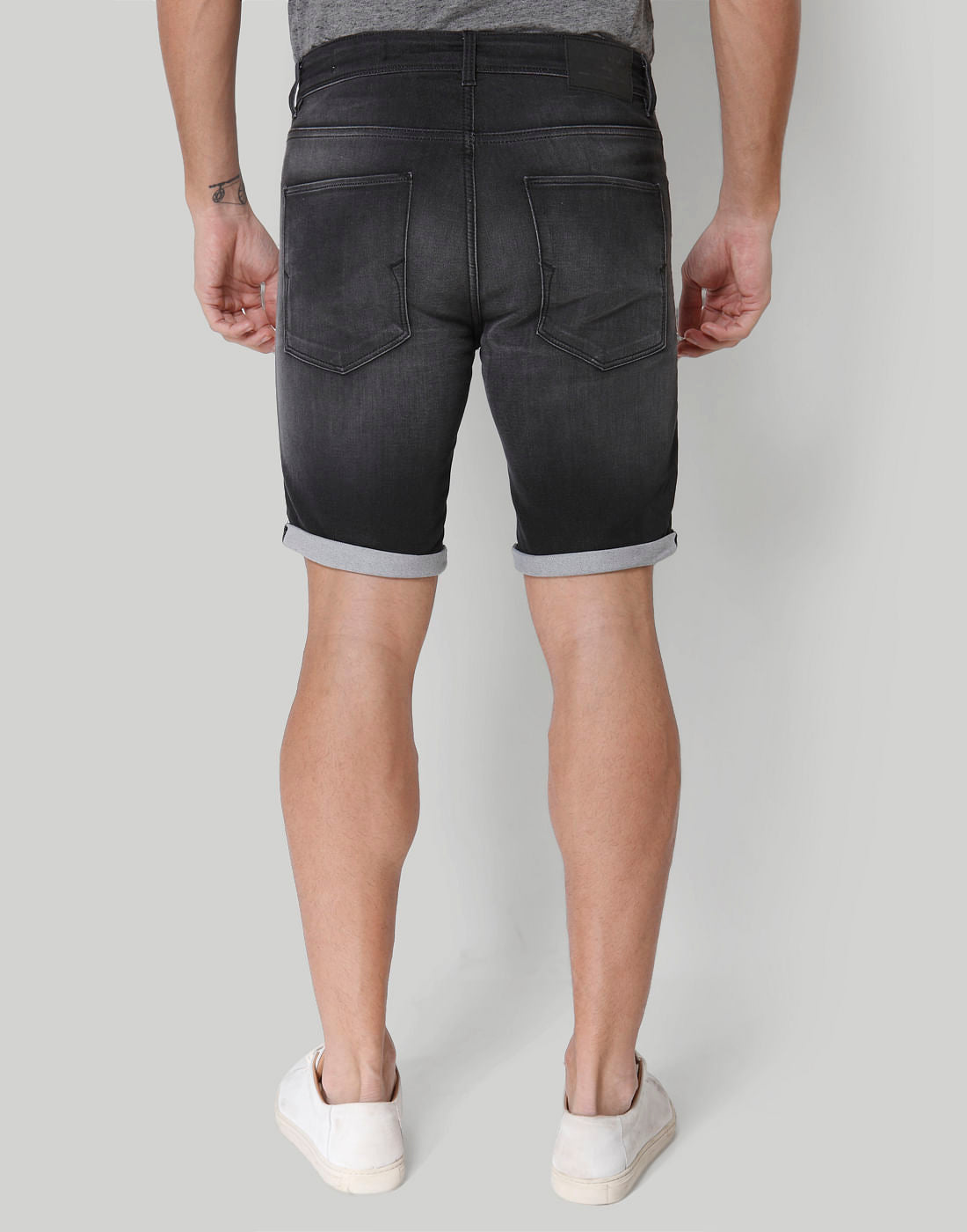 Black Denim Shorts