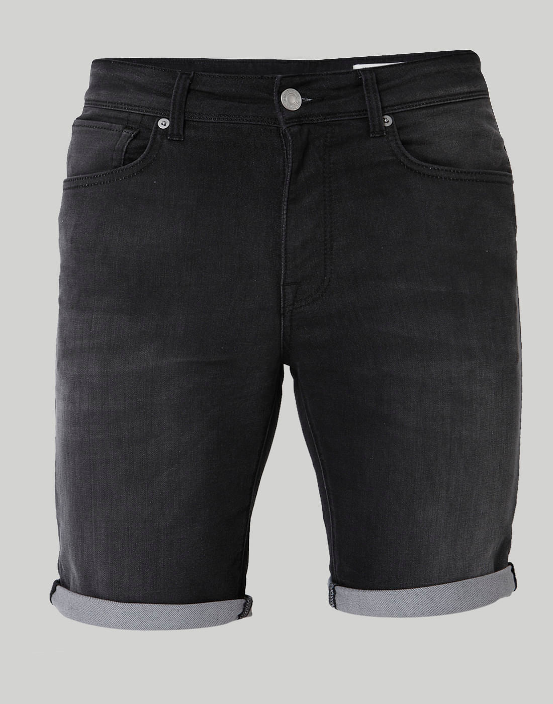 Black Denim Shorts