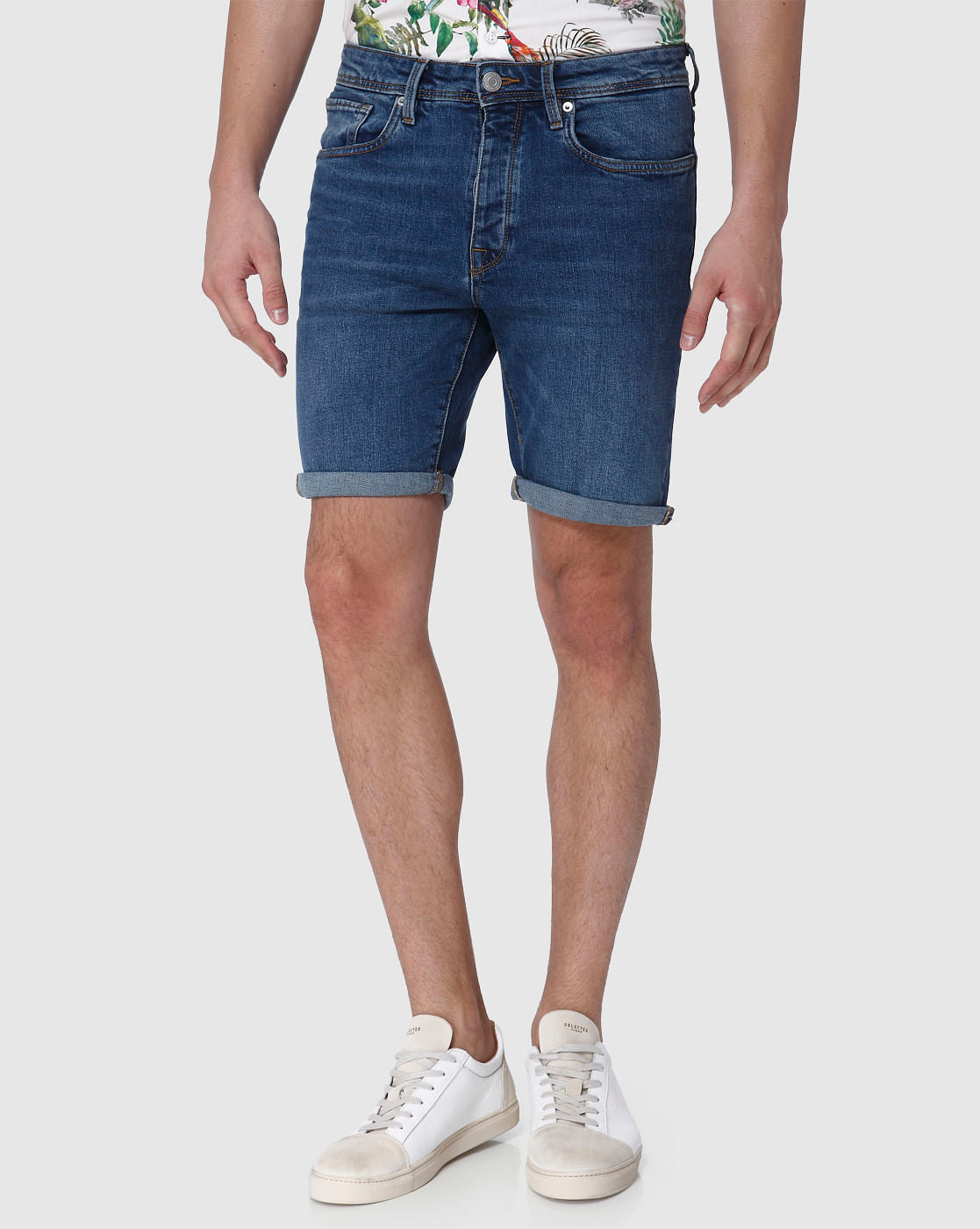 Blue Denim Shorts