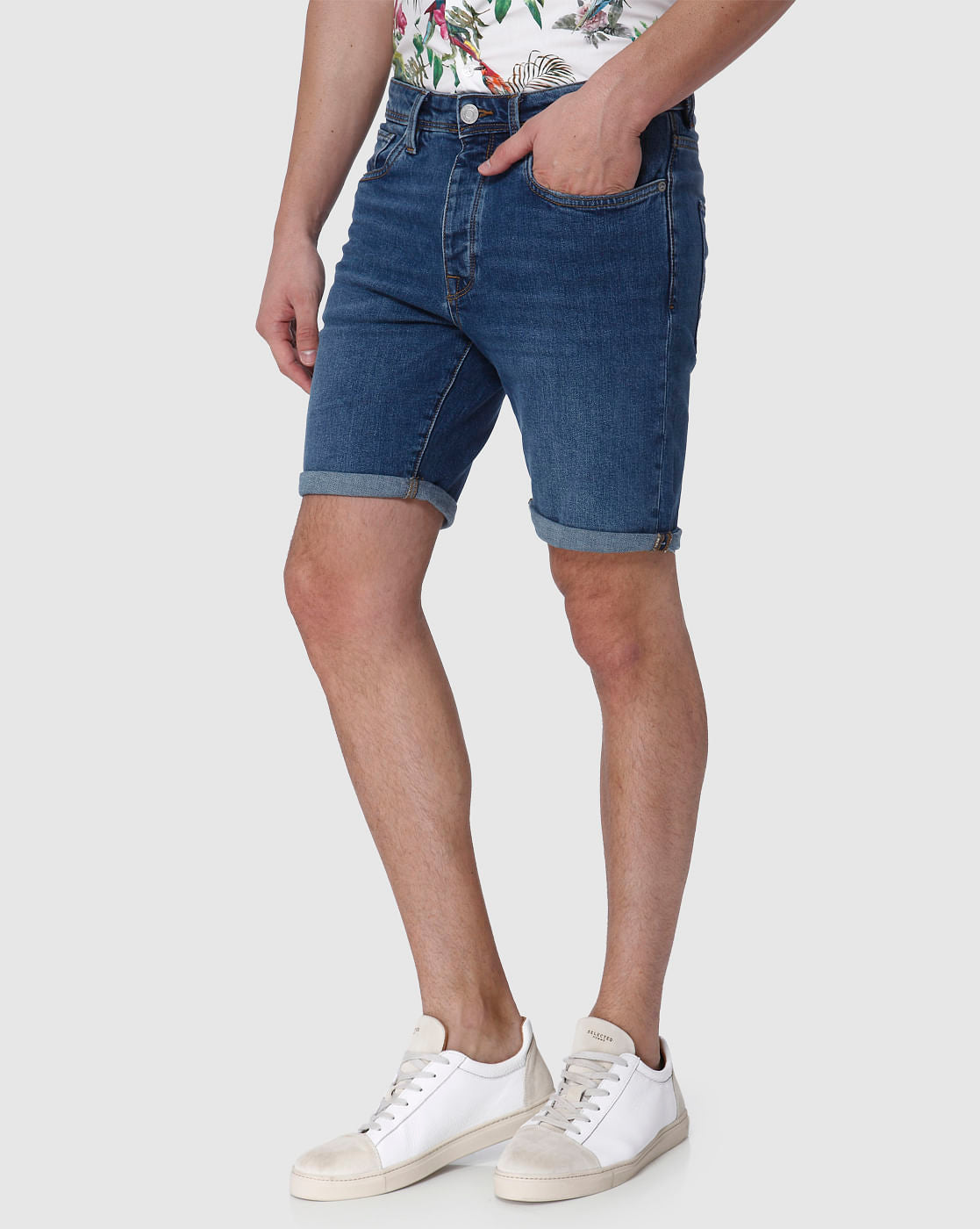 Blue Denim Shorts