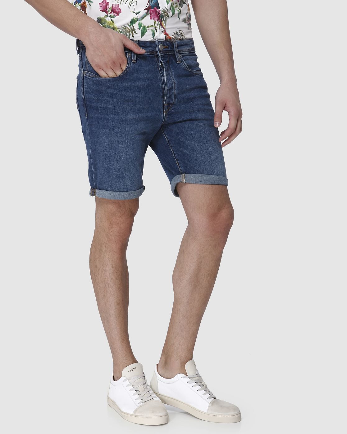 Blue Denim Shorts