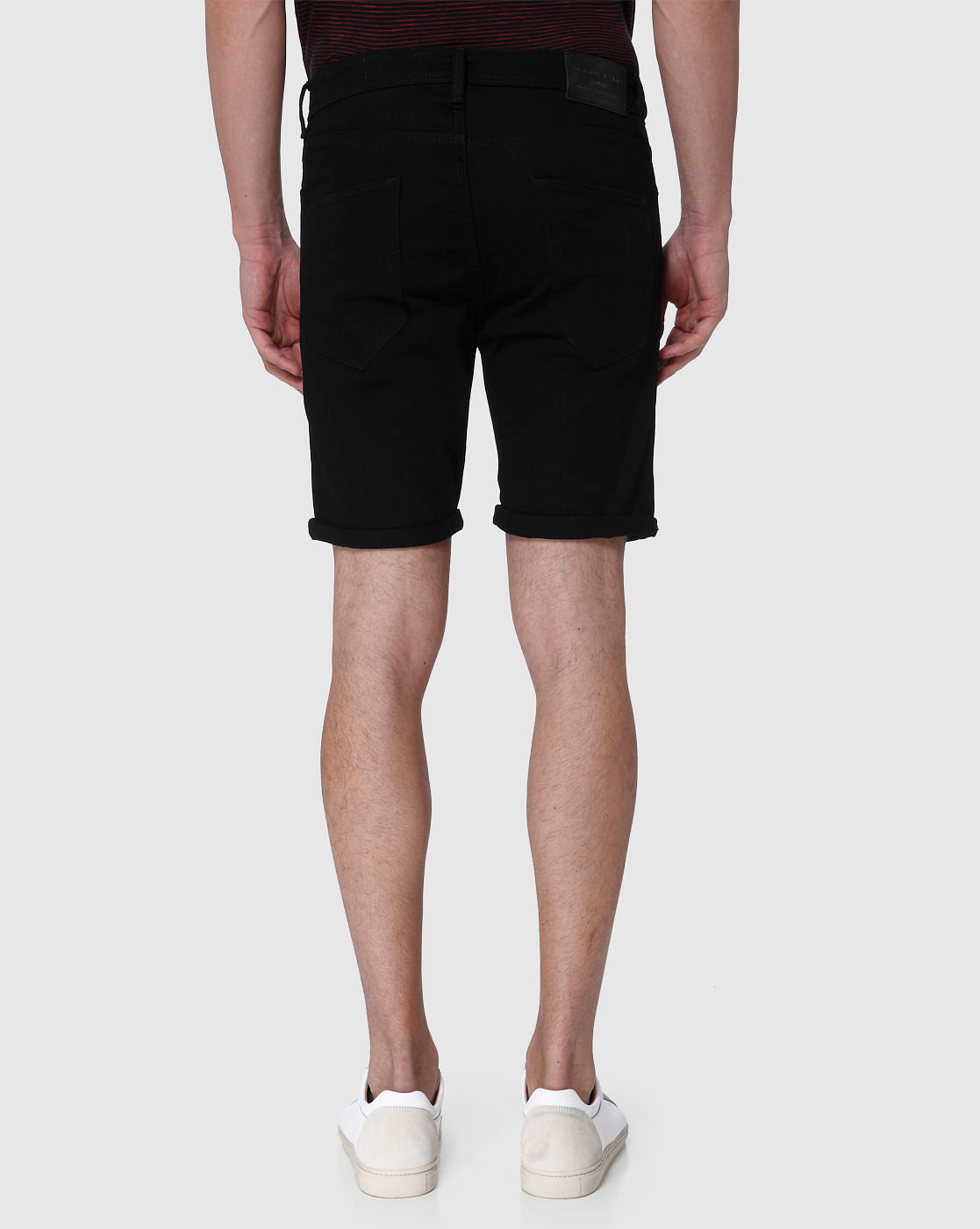 Black Denim Shorts