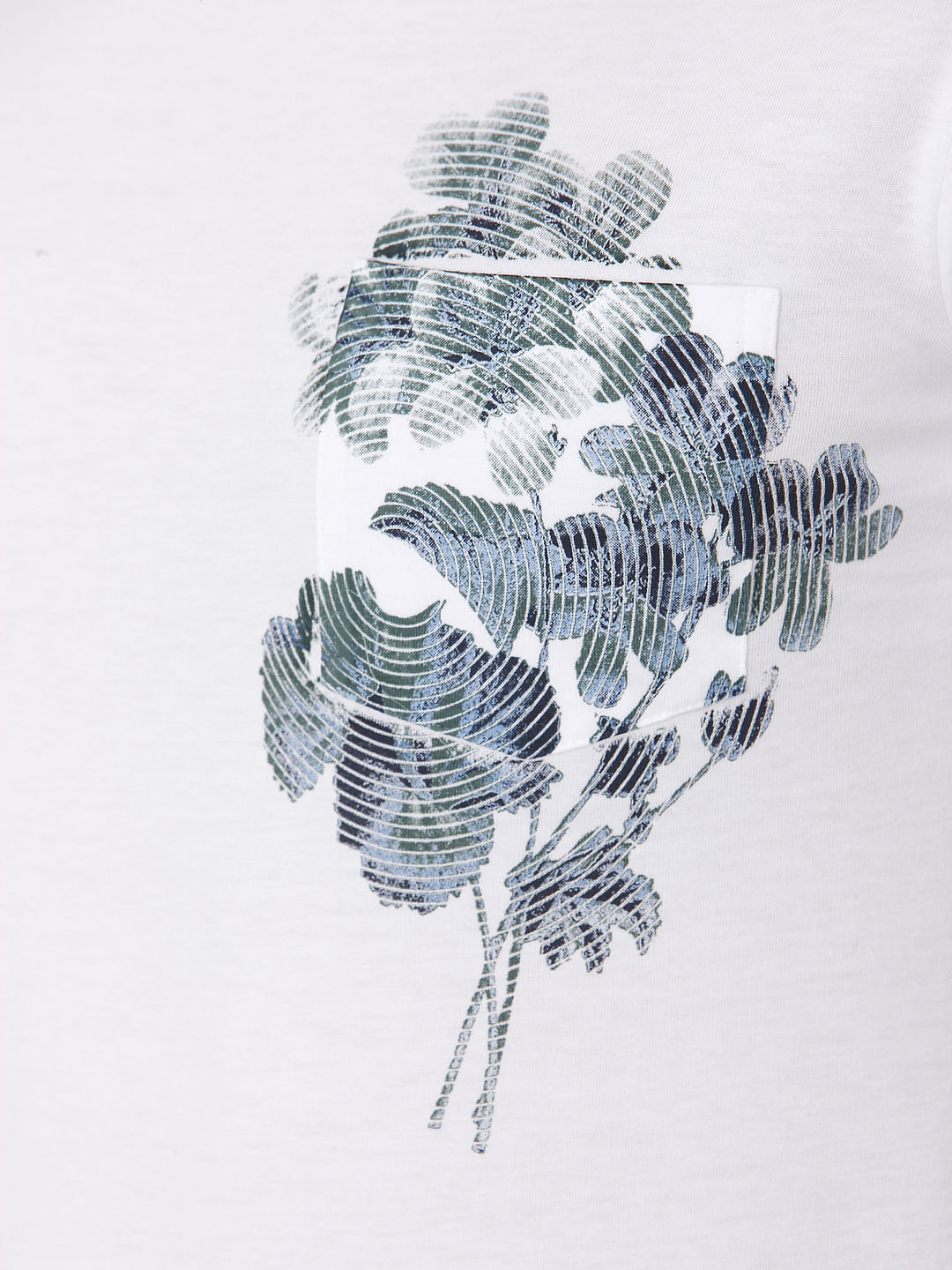 White Graphic Print Crew Neck T-Shirt