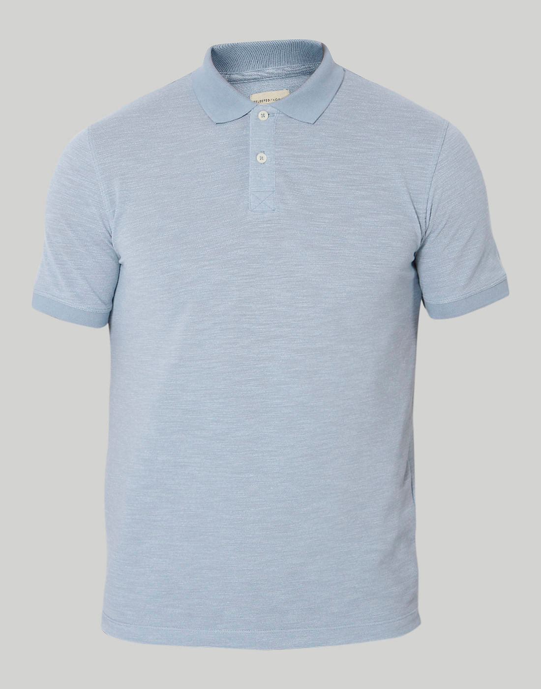 Blue Polo Neck T-Shirt