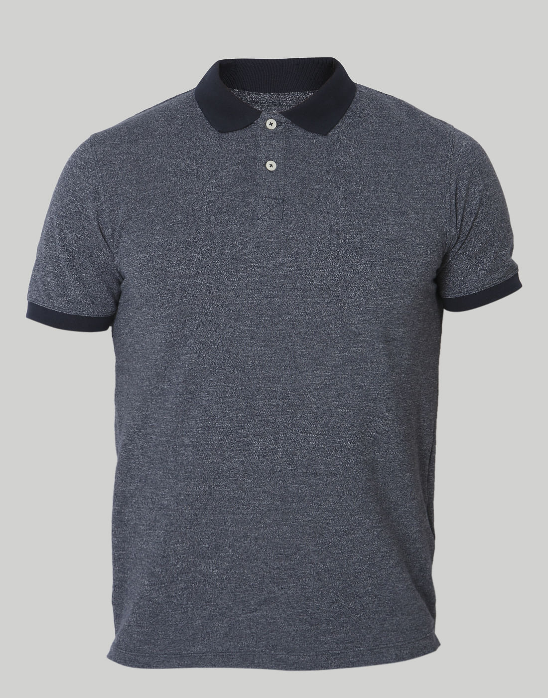 Blue Polo Neck T-Shirt