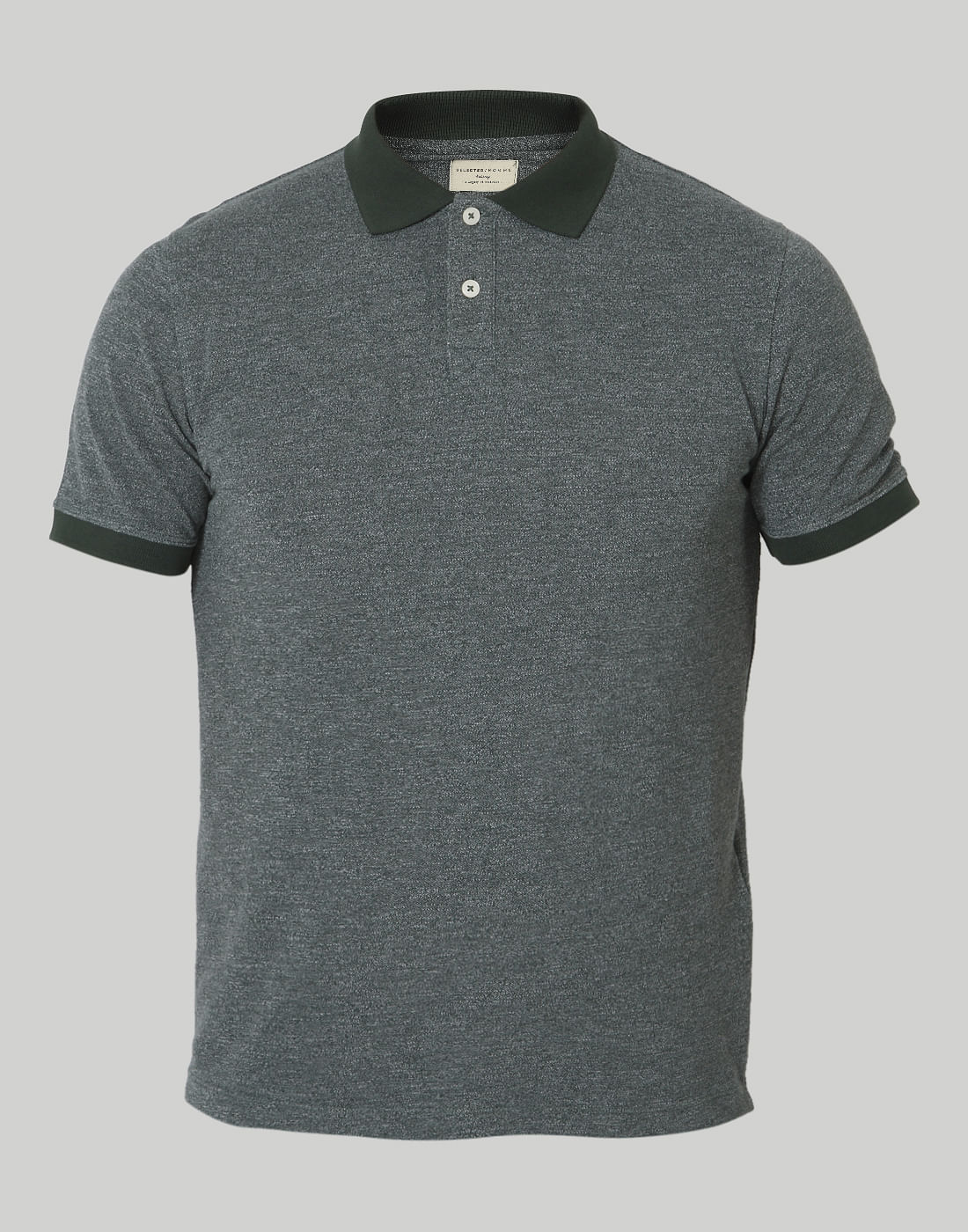 Green Polo Neck T-Shirt