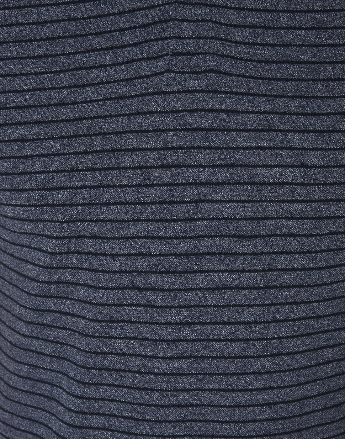 Blue Striped Polo Neck T-Shirt