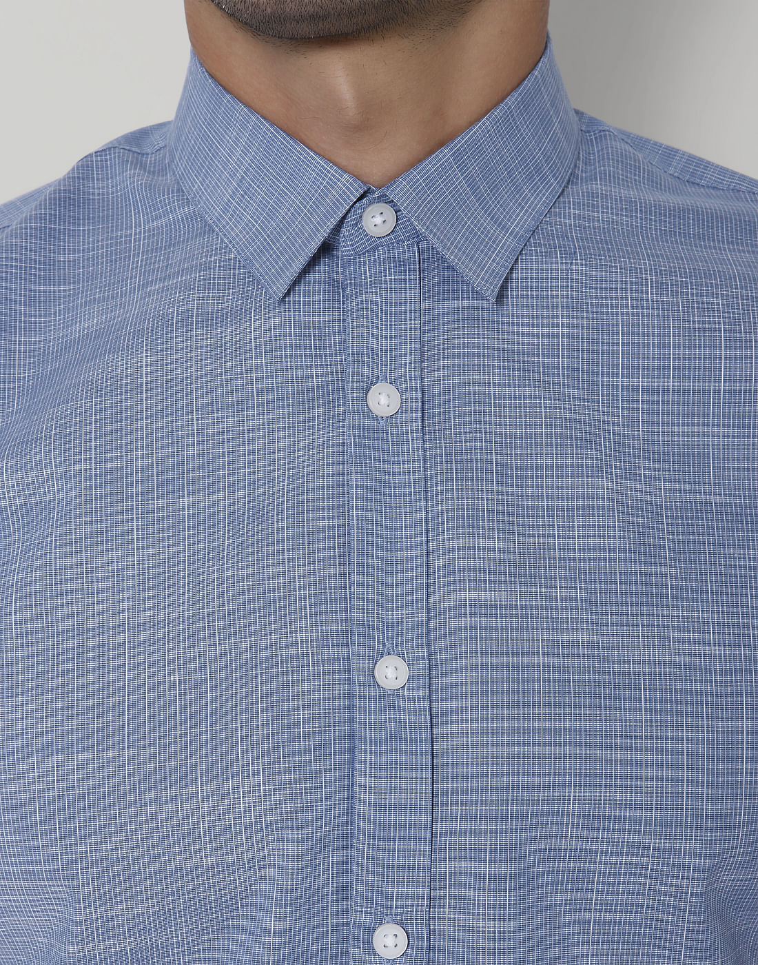 Blue Short Sleeves Shirt