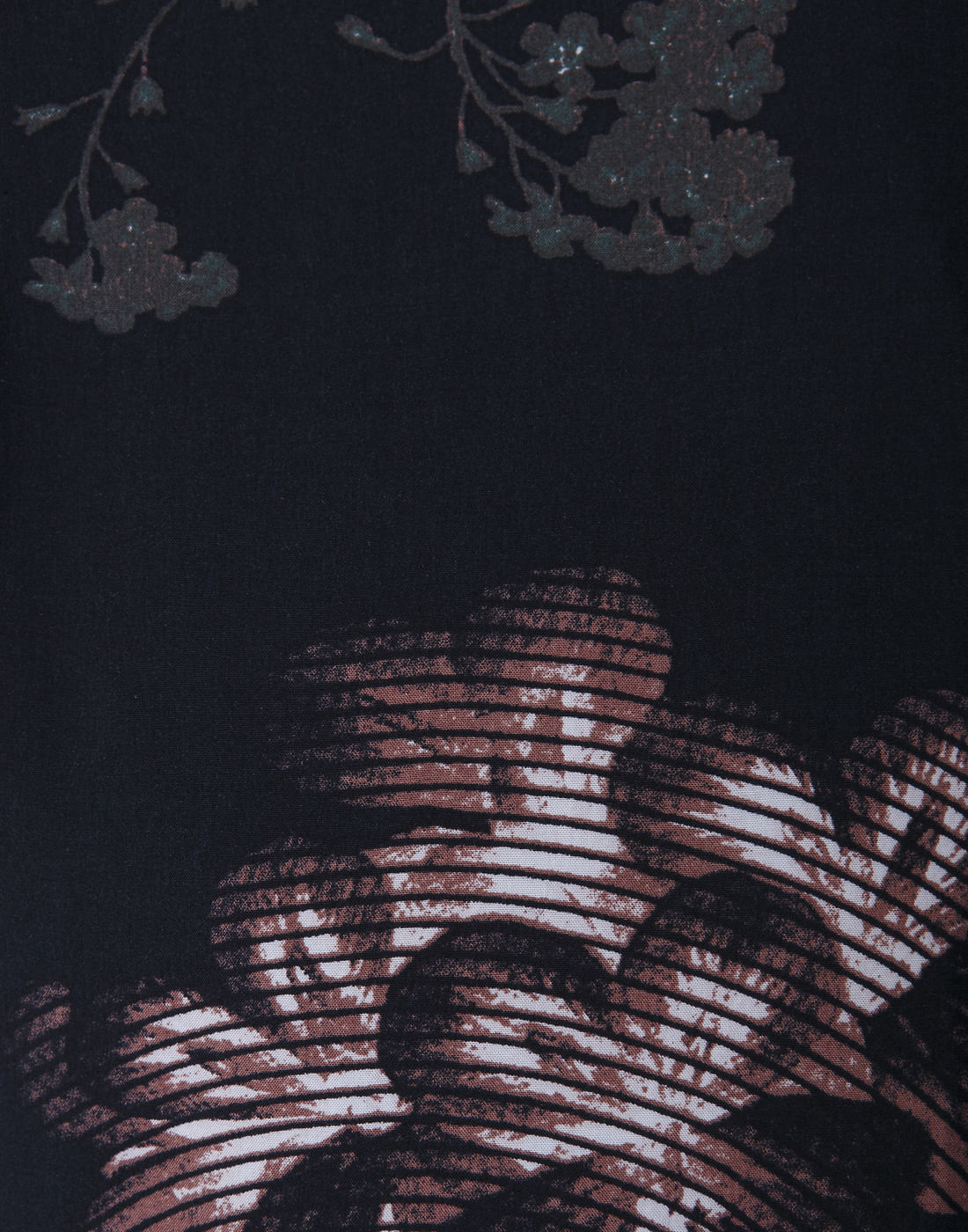 Dark Blue Printed Short Sleeves Shirt