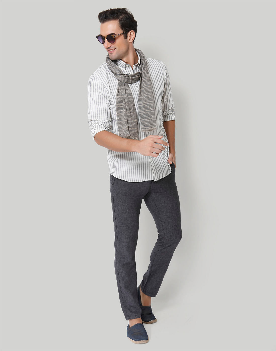 White Striped Shirt