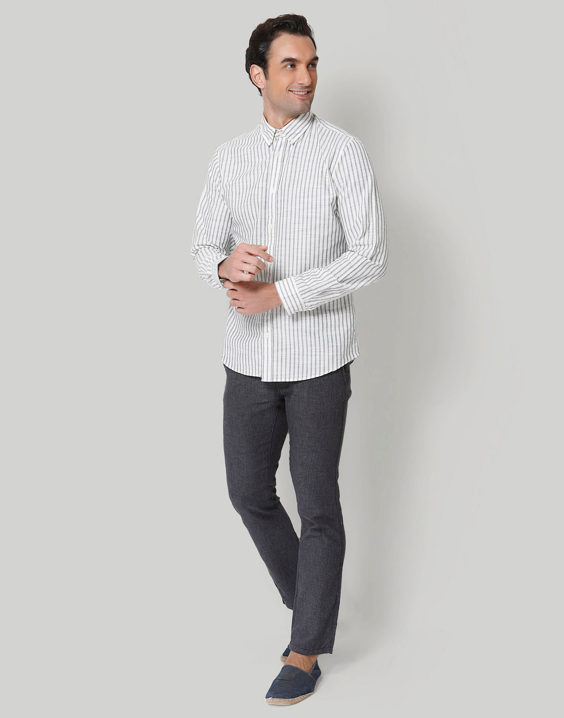 White Striped Shirt