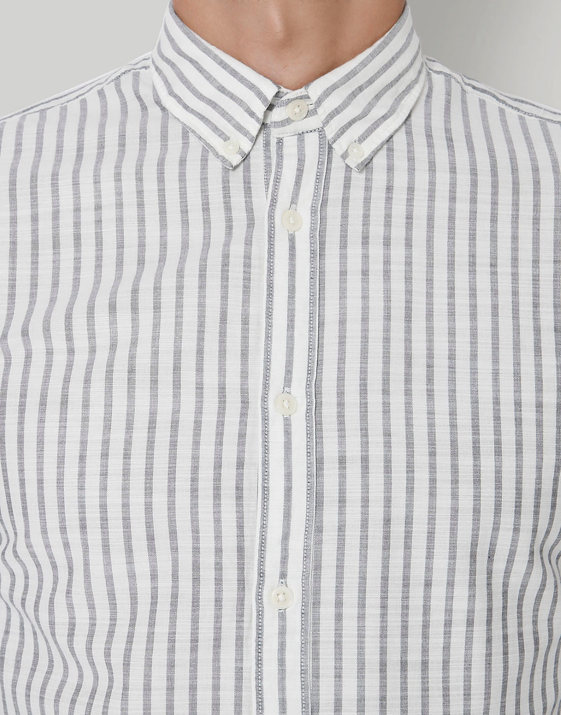 White Striped Shirt