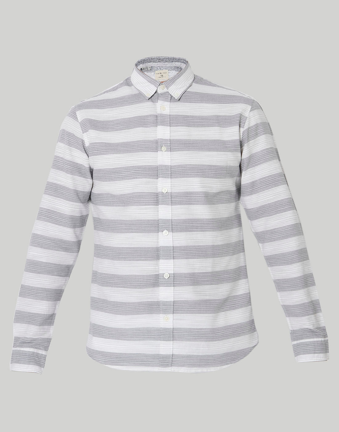 White Striped Full Sleeves Shirt