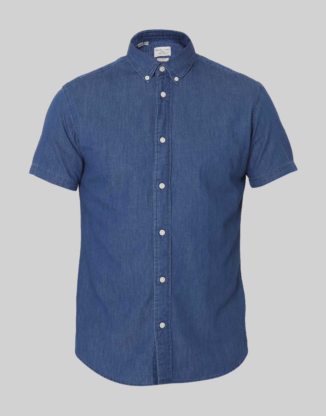 Blue Short Sleeves Shirt