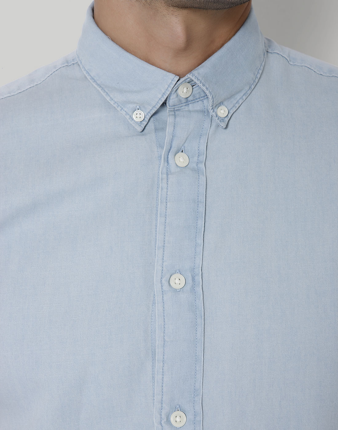 Blue Short Sleeves Shirt