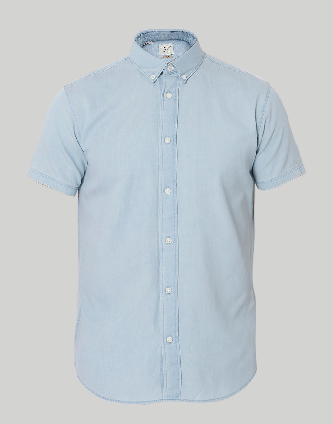 Blue Short Sleeves Shirt