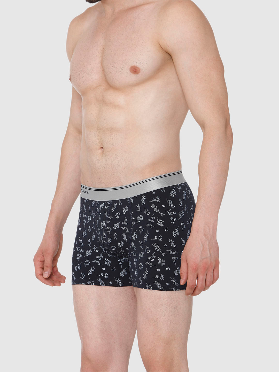 Navy Blue All Over Print Trunks