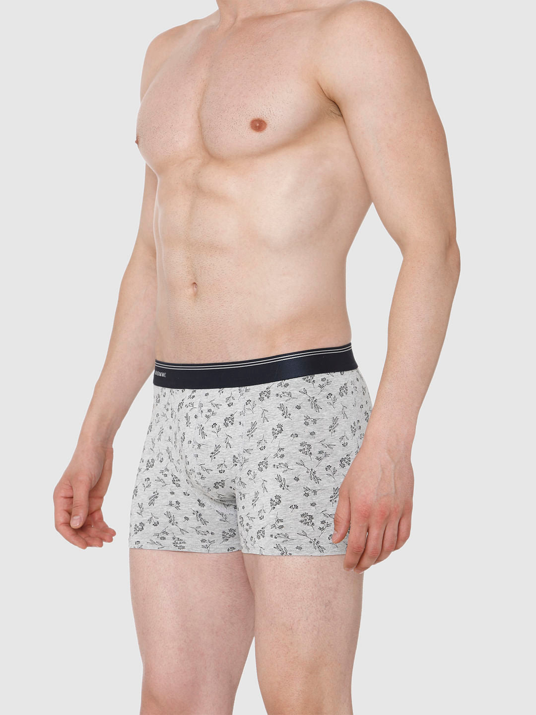 Light Grey All Over Print Trunks