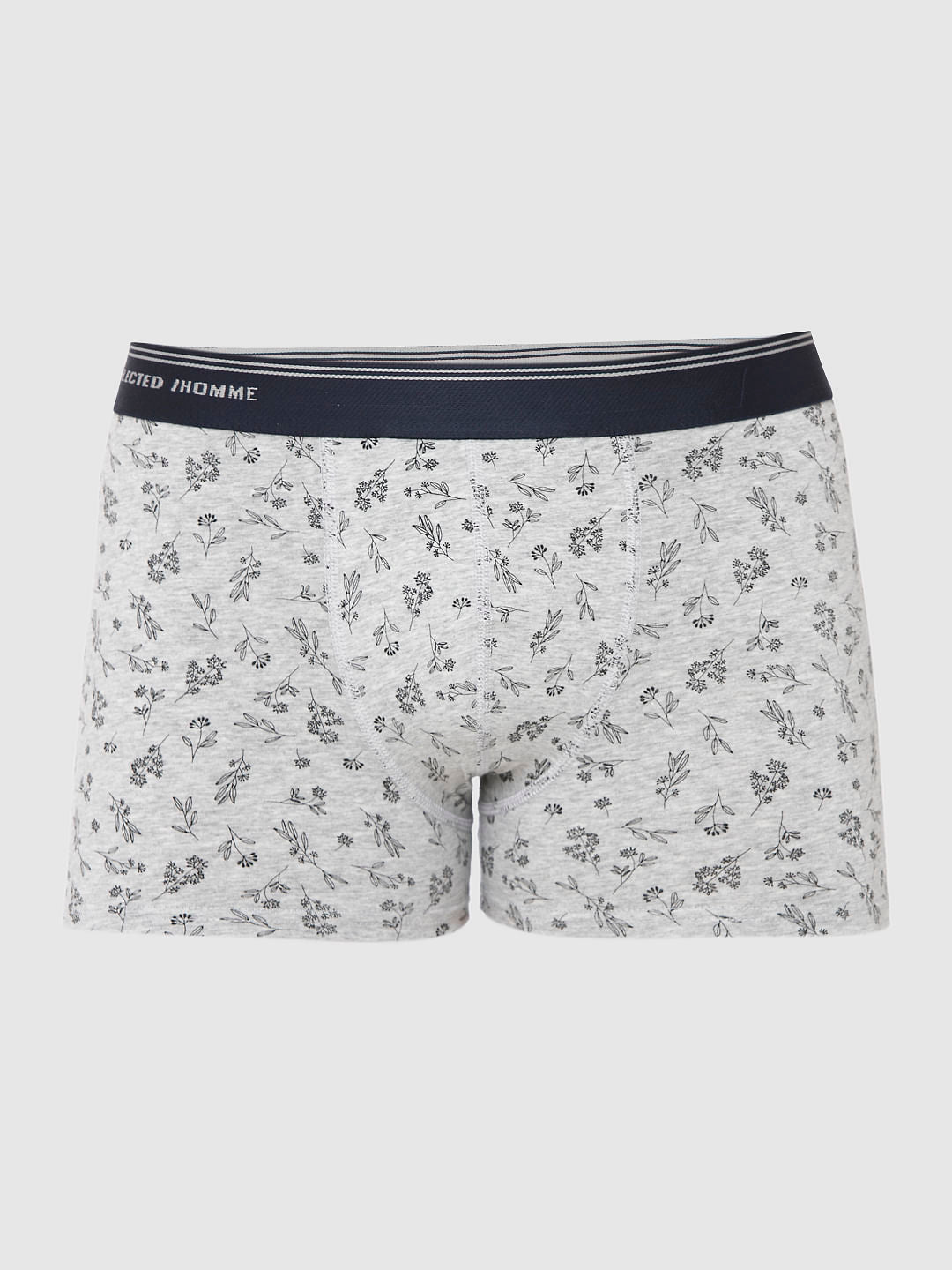 Light Grey All Over Print Trunks