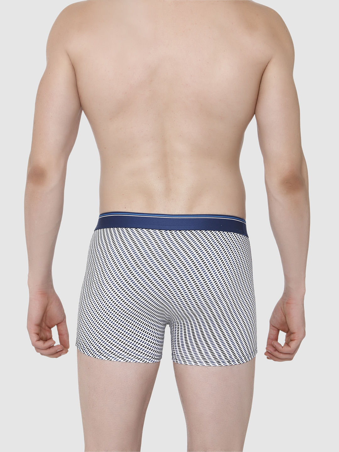 White All Over Print Trunks