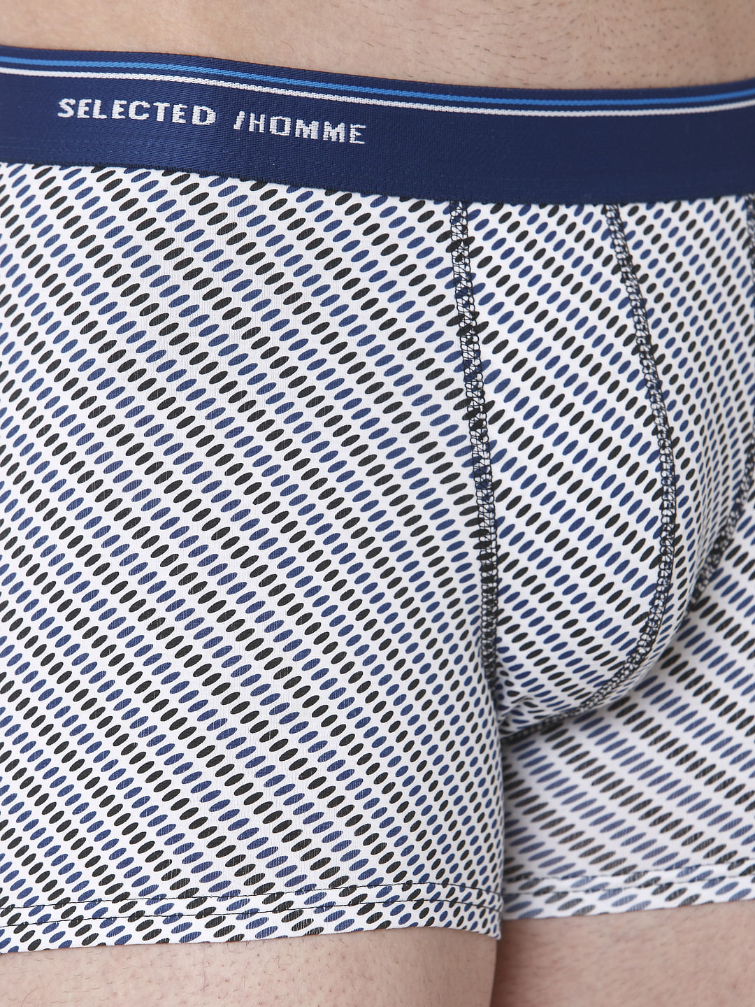 White All Over Print Trunks