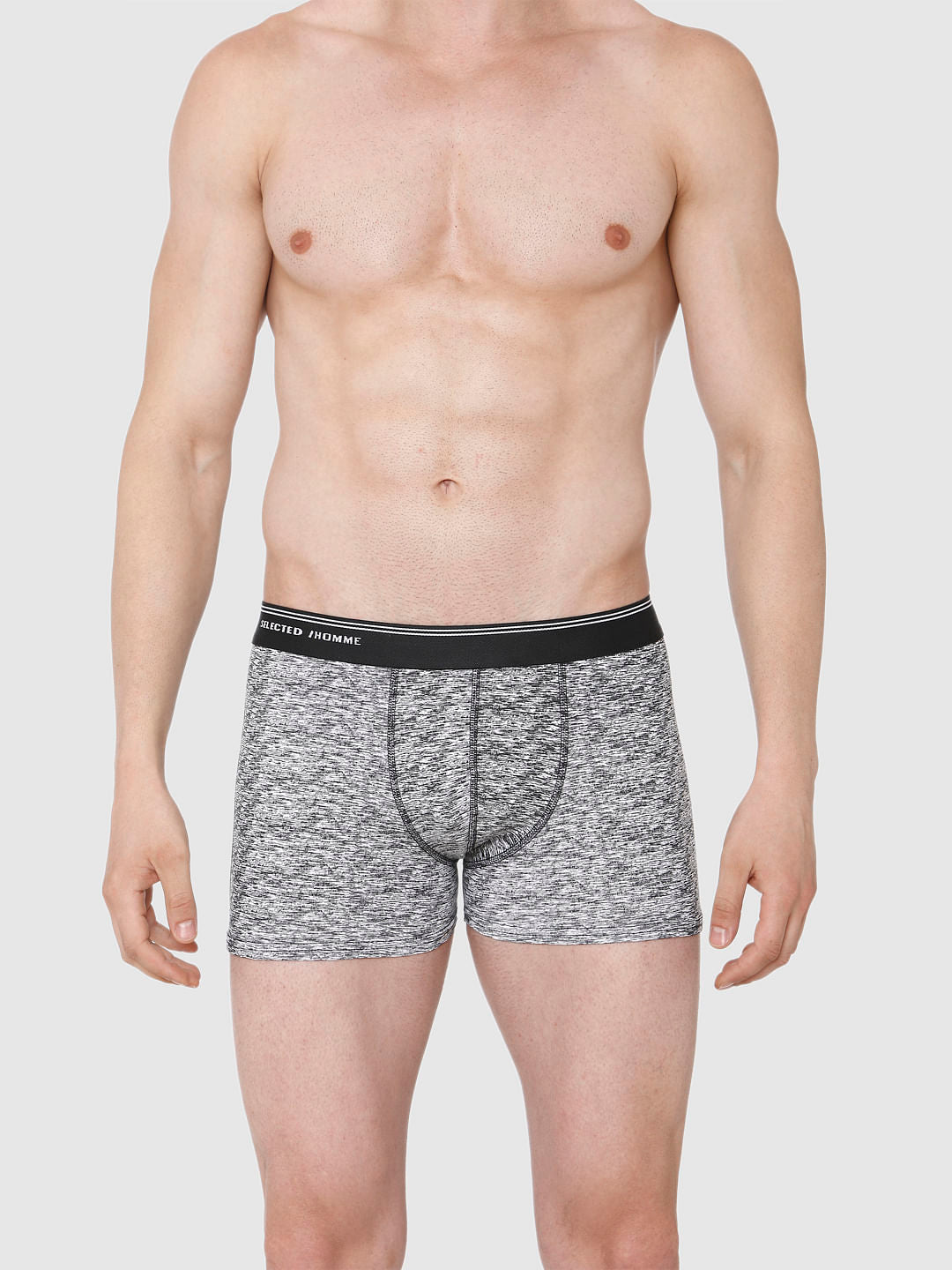 Black Printed Trunks